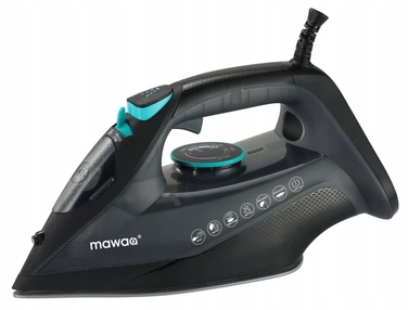 Парова праска MAWAA 2400W, керамічна підошва, система антинакип ECO, Auto-off