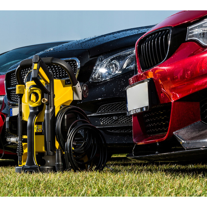 Мийка високого тиску Riwall KOX250M L7 250barEW + піноутворювач + щітка для тротуарної плитки