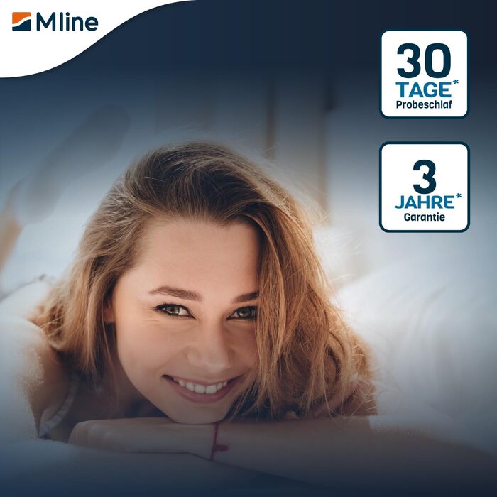 M LINE Athletic Pillow - Orthopedic Pillow - Side Sleeper Pillow - Ergonomic Head Pillow - Pillow for Neck Pain - Butterfly Pillow with Optimal Ventilation - 50 x 35 x 12 cm