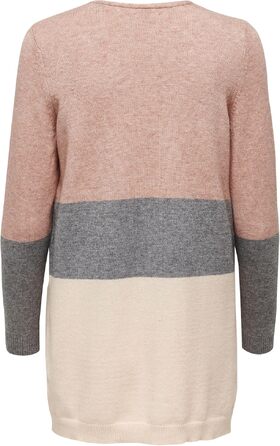 Жіночий кардиган ONLQUEEN Strickjacke Misty Rose/Stripes, S - Теплий трикотажний жакет