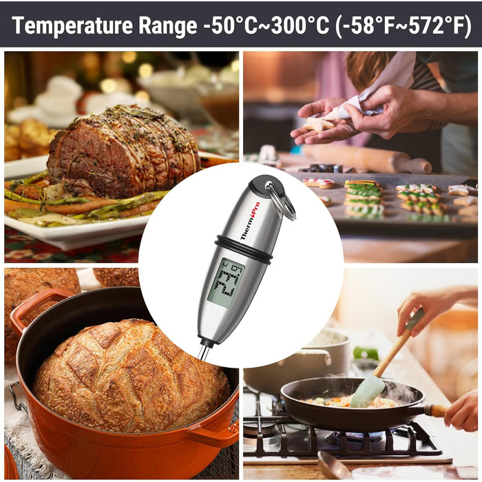 Цифровий термометр для м'яса ThermoPro: термометр для кухні, гриля та приготування їжі (2 шт.)