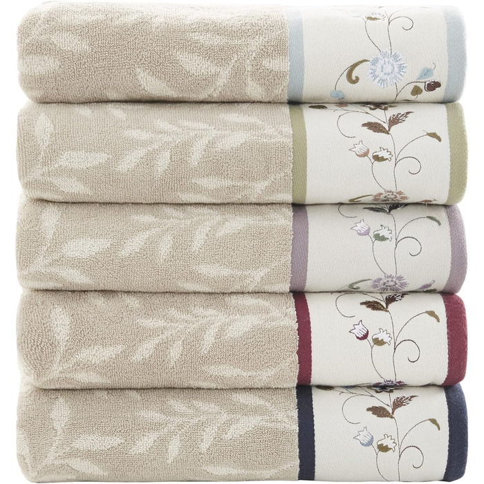 Шторка для душу Madison Park Serene Flora з квітковим візерунком, 72x72 см, Spice (червоний)