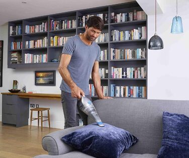 Акумуляторний пилосос ручний BLACK+DECKER Dustbuster 7.2V (NVC215W) - безмішковий, з насадкою та зарядним пристроєм