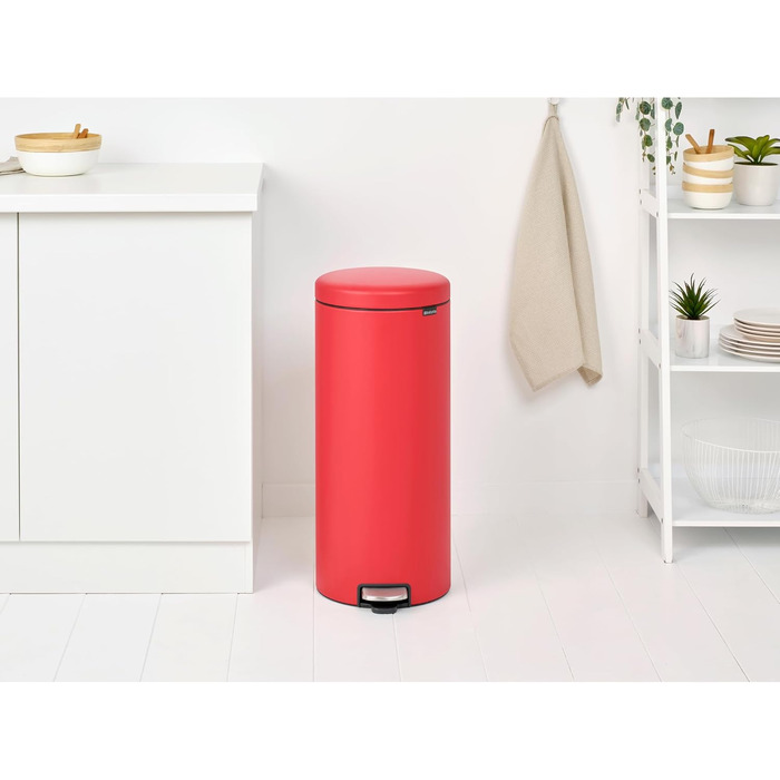 Відро Brabantia Treteimer 30L, мінеральний червоний, сталь, пластик