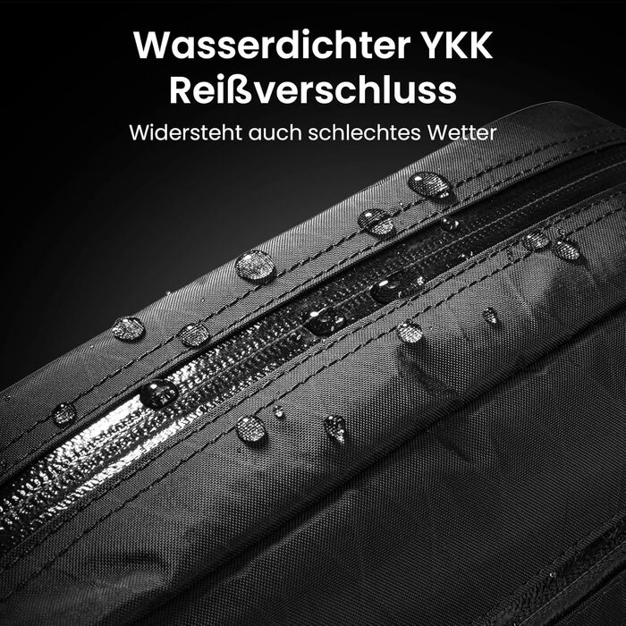 tomtoc X-Pac нагрудна сумка для чоловіків та жінок, 1,5 л, чорна. RFID захист, для подорожей, повсякденного використання