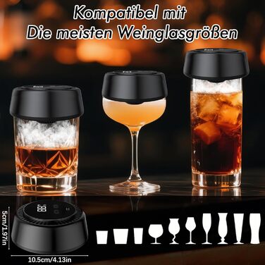 Електричний набір для копчення віскі, коктейльний дим-сет з LED-підсвічуванням, ретро-набір для копчення з 6 дерев'яними чіпсами, USB-C перезарядна аксесуар для віскі та бурбону