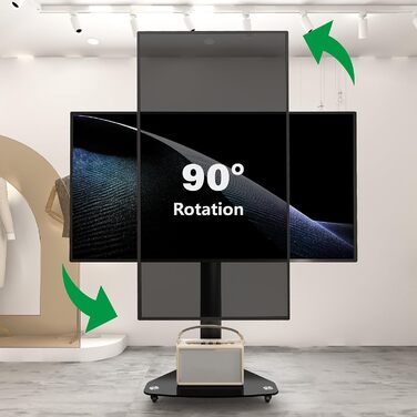 Підставка для телевізора XTRARM Proton 300: регульована висота 191 см, VESA, USB, розетки, 32-75