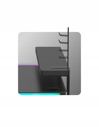 Ігровий стіл Huzaro Hero 5.0 RGB з LED-підсвіткою для геймерів