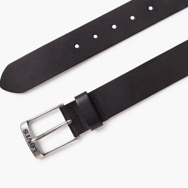 Чоловічий шкіряний ремінь Levi's New Duncan, колір чорний