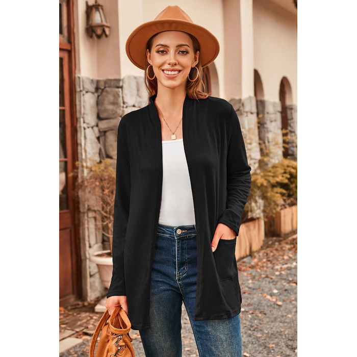 Жакет VOTEPRETTY жіночий, в'язаний кардиган, чорний, розмір S