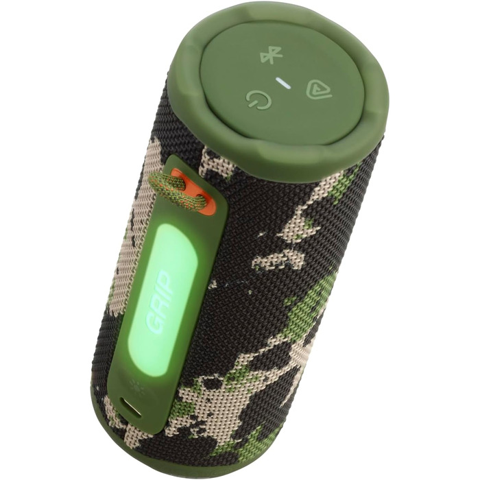 JBL Grip: Портативна Bluetooth колонка з AI Sound Boost, IP68, до 14 год роботи, Camouflage