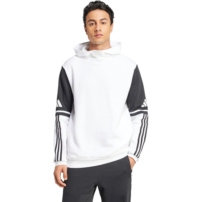 Чоловіча спортивна толстовка з капюшоном Adidas Squadra 25, біла, розмір XL