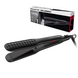 Випрямляч для волосся Rowenta x Karl Lagerfeld SF411L Extra Liss з керамічним покриттям, чорний