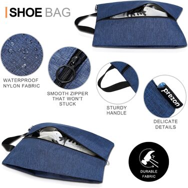 Набір компресійних валізних кубів Prezon для організації багажу (6 шт., Marineblau)