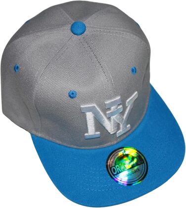 Кепка бейсболка NY New York Snapback сіра синя, оригінальна модель для стильних чоловіків (52)