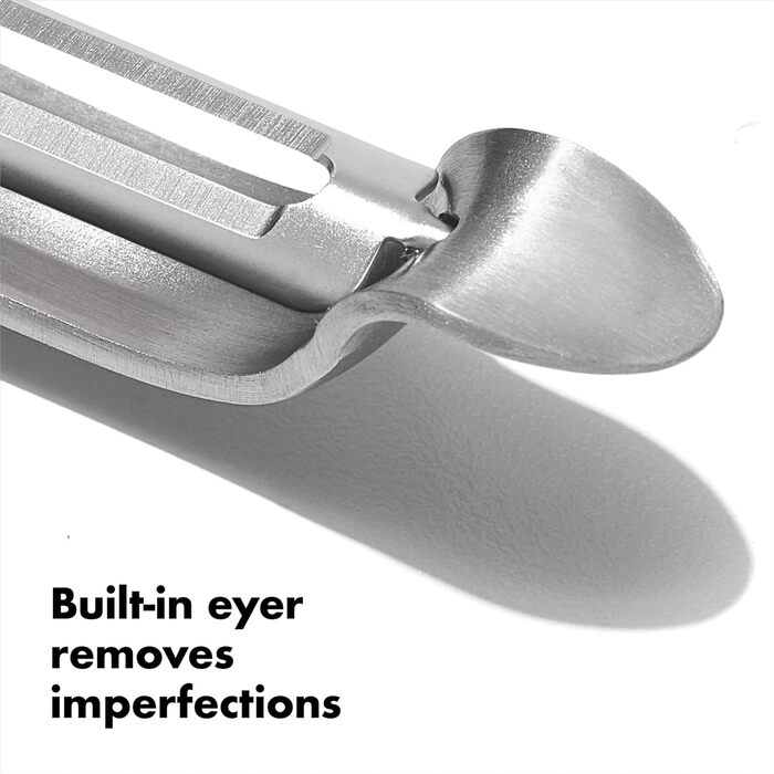 Овочечистка OXO Steel з нержавіючої сталі, поворотна