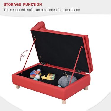 Софа для собак та котів Yoonnie Room з PU-шкіри з місцем для зберігання, дерев'яний каркас, подушки, ліжко для маленьких тварин, диван для цуценят та котів (Перловий білий)