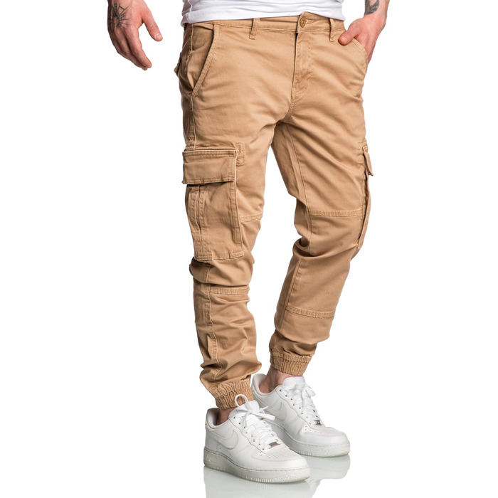 Чоловічі штани карго чинос джинси Herren R7020 бежеві (33W)