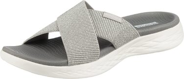 Сандалі жіночі Skechers ON-The-GO 600 Dainty сріблясті текстильні 38 EU
