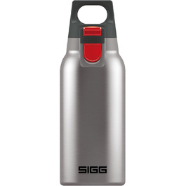 SIGG Hot & Cold ONE Thermo Drinking Bottle, non-toxic and insulated stainless steel drinking bottle, one-handed operation outdoor thermo bottle (0.3 L)