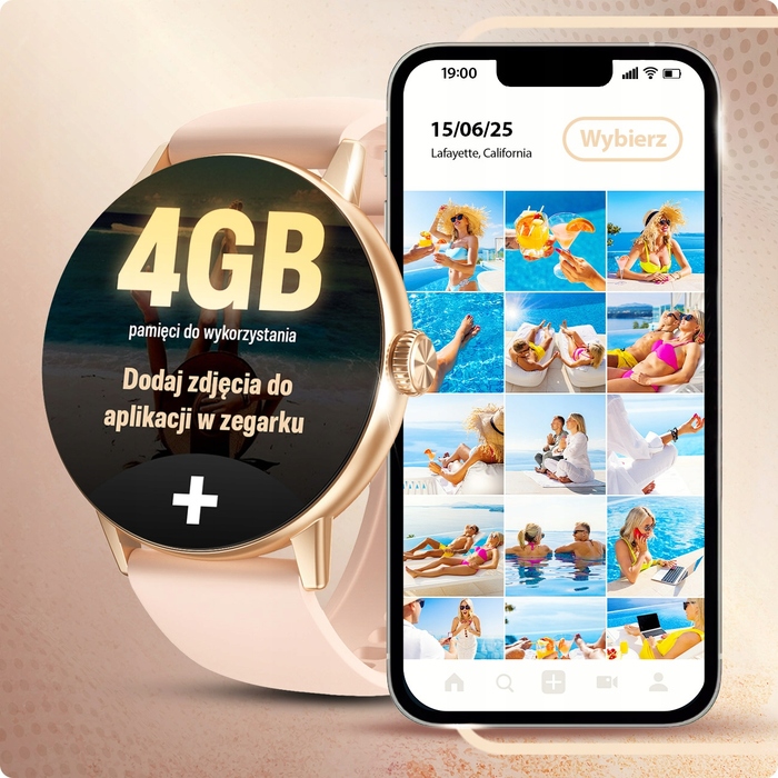 Смарт-годинник JG Smart M5 ROYAL AI для жінок, золотистий