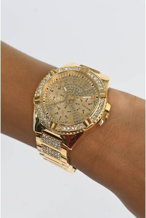 Жіночий годинник Guess Lady Frontier золотистого кольору зі сталевим браслетом, 40 мм, W1156L2