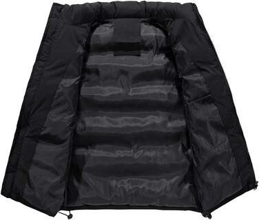 Чоловіча зимова жилетка Steppweste з наповнювачем, великі розміри 5XL, чорна, гладка