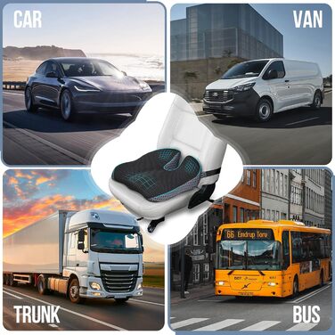 Підвищення для сидіння автомобіля Ajiteogy: ергономічна підставка з memory foam для водія, сумісна з транспортерами