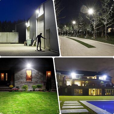 LED прожектор для вулиці YIQIBRO 50Вт 2шт, 5000Лм, 7000K, IP67, холодне світло для саду, гаража, двору, тераси
