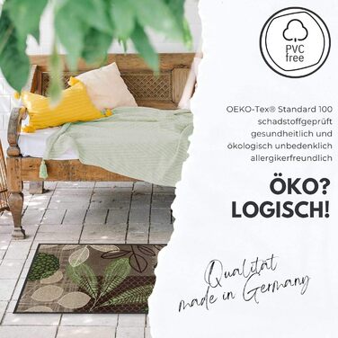 Килимок для взуття Salonloewe, антрацитовий, 30x100 см, вхідний, вузький, однотонний, праний, сауберлауфмат для коридору