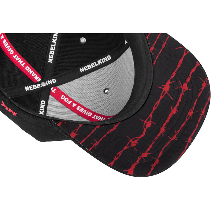 Кепка Nebelkind Snapback з прямим козирком, чорна, унісекс, регульований розмір