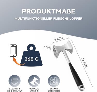 Кухонний молоток для м'яса, ніж для відбивання стейків та птиці, кухонний інструмент для м'яса