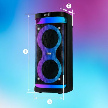 Портативна караоке-система Bluetooth Power Audio Manta ARGOS, 100 Вт, з мікрофоном