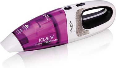 Ручний пилосос Verto ETA - акумуляторний Li-Ion 10.8V, HEPA фільтр, для сухого та вологого прибирання, колір малина