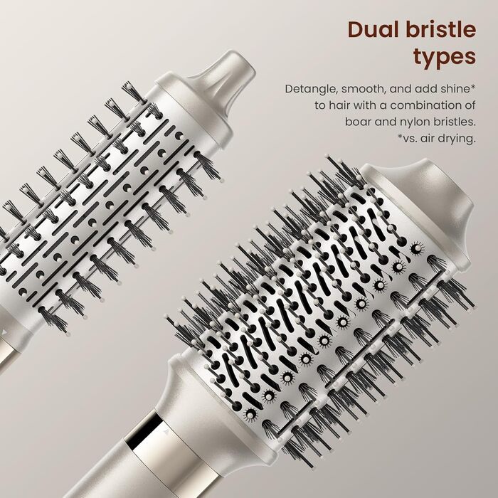 5-в-1 Airstyler: Іонний фен, локони, об'єм та випрямлення без шкоди для волосся | Легкий, для дому, Champagner Gold