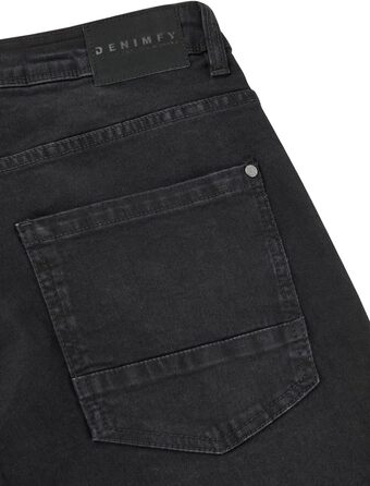 Чоловічі джинси Denimfy Stretch Straight Fit DFMiro, бавовна, блакитні, чорні, сірі, розміри 30-40 / 32L-36W