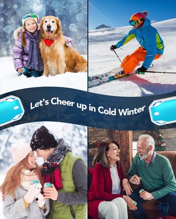 Електричні грілки для рук PHEJIE (2 шт.) - 3 режими нагріву, портативні, для активного відпочинку, кемпінгу, подарунок