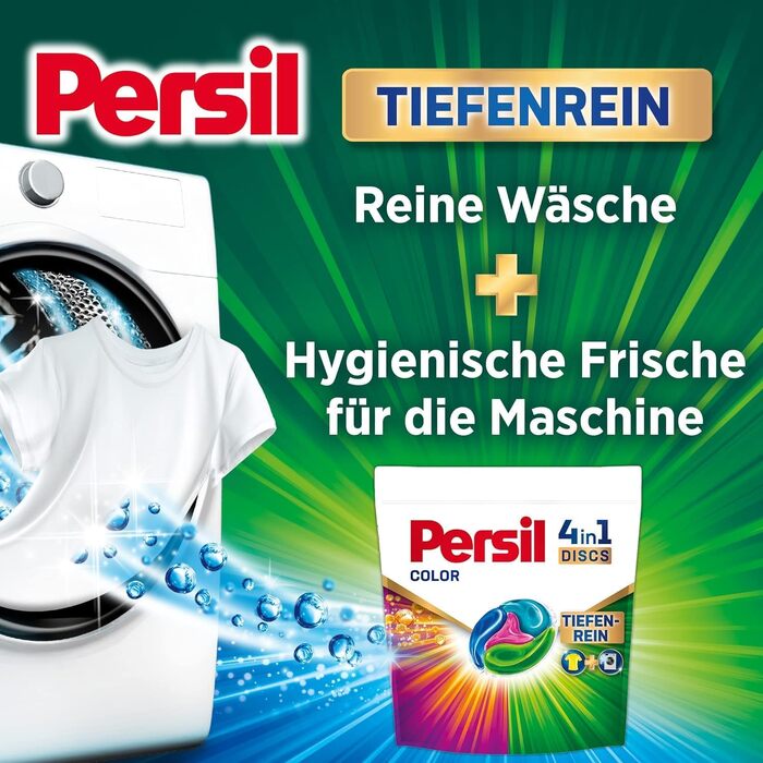 Капсули для прання Persil Color 4in1 DISCS, пральний засіб з технологією глибокого очищення для кольорових речей, 100 прань