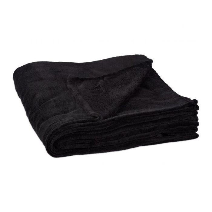 Relaxdays Fleece Throw Blanket, Extra Large