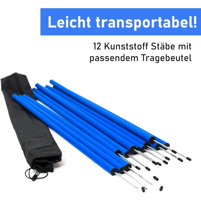 Набір для дресирування собак, 12 шлагбаумів, комплект для аджиліті, собачий спорт