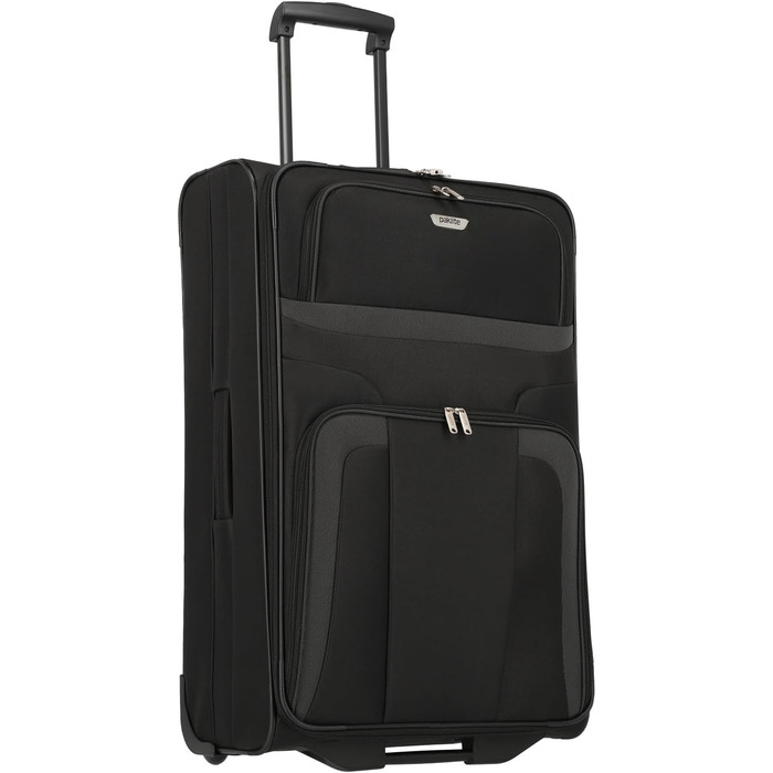 Чемодан на колесах Paklite Orlando, 73 см, 80 л, чорний - великий дорожній валіза