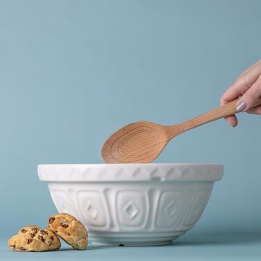 Mason Cash Stoneware Mixing Bowl 26 cm, Cream, 2.7 L, Dough Bowl for Bread Dough, Cake Dough or Pizza Dough, made of high-quality, chip-resistant stoneware, large dough bowl
