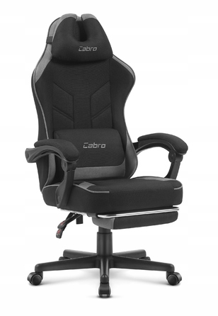 Ігрове крісло Cabro C504, чорно-сіре