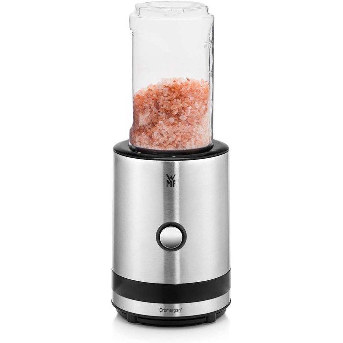 Блендер Kult X Mix & Go Mini - електричний шейкер для смузі, 300 Вт, Tritan, 600 мл, срібно-чорний