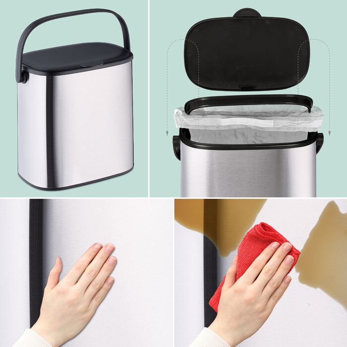 Relaxdays Trash Can 5 Liter