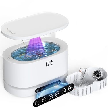 Ультразвукова мийка Minthouz 500мл з UV-очищенням - 5 режимів для ювелірних виробів, годинників, окулярів та протезів