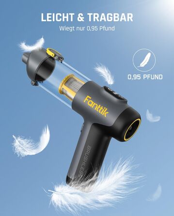 Бездротовий акумуляторний ручний пилосос Fanttik Slim V9 Mix 4-в-1 (12000Pa) з LCD-дисплеєм для дому, авто та видалення шерсті тварин