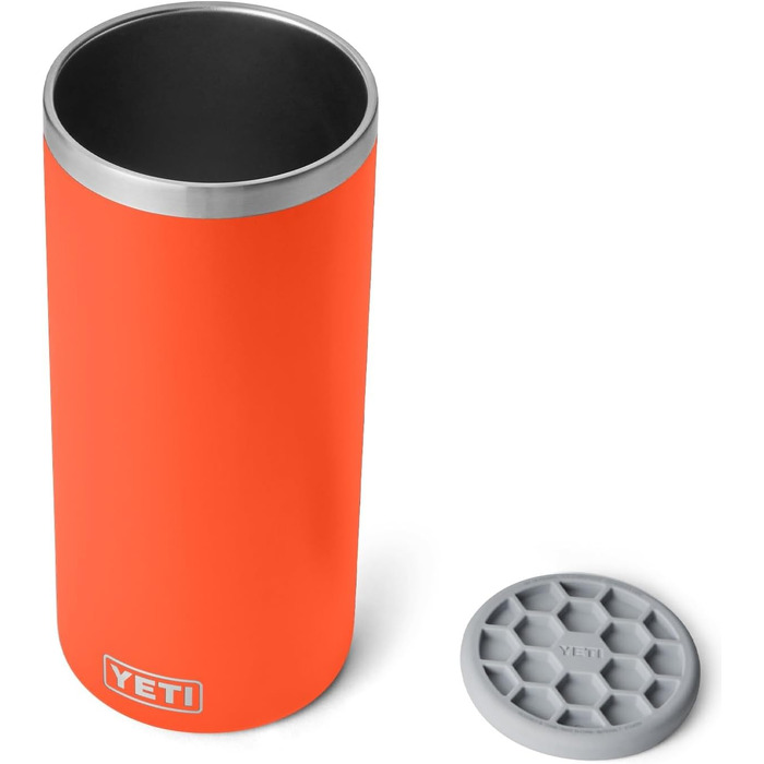 YETI Rambler Wine Chiller - Stainless Steel Insulated Wine Cooler (Papaya)