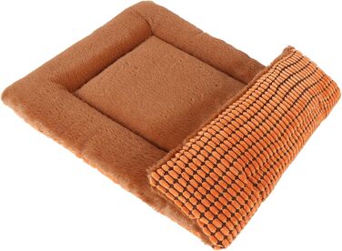 Dog Bed Soft and Warm Mat Dog Cushion Washable Cozy Reversible Pet Sofa Cushion PS085 (61x41 CM, Orange)