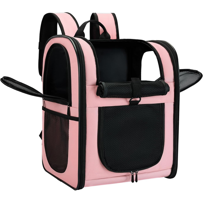 Рюкзак для собак та котів Apollo Walker - зручний та дихаючий, для подорожей та активного відпочинку (2-15 кг), рожевий